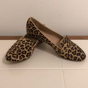 Lands’ End Leopard Calf Hair Flats